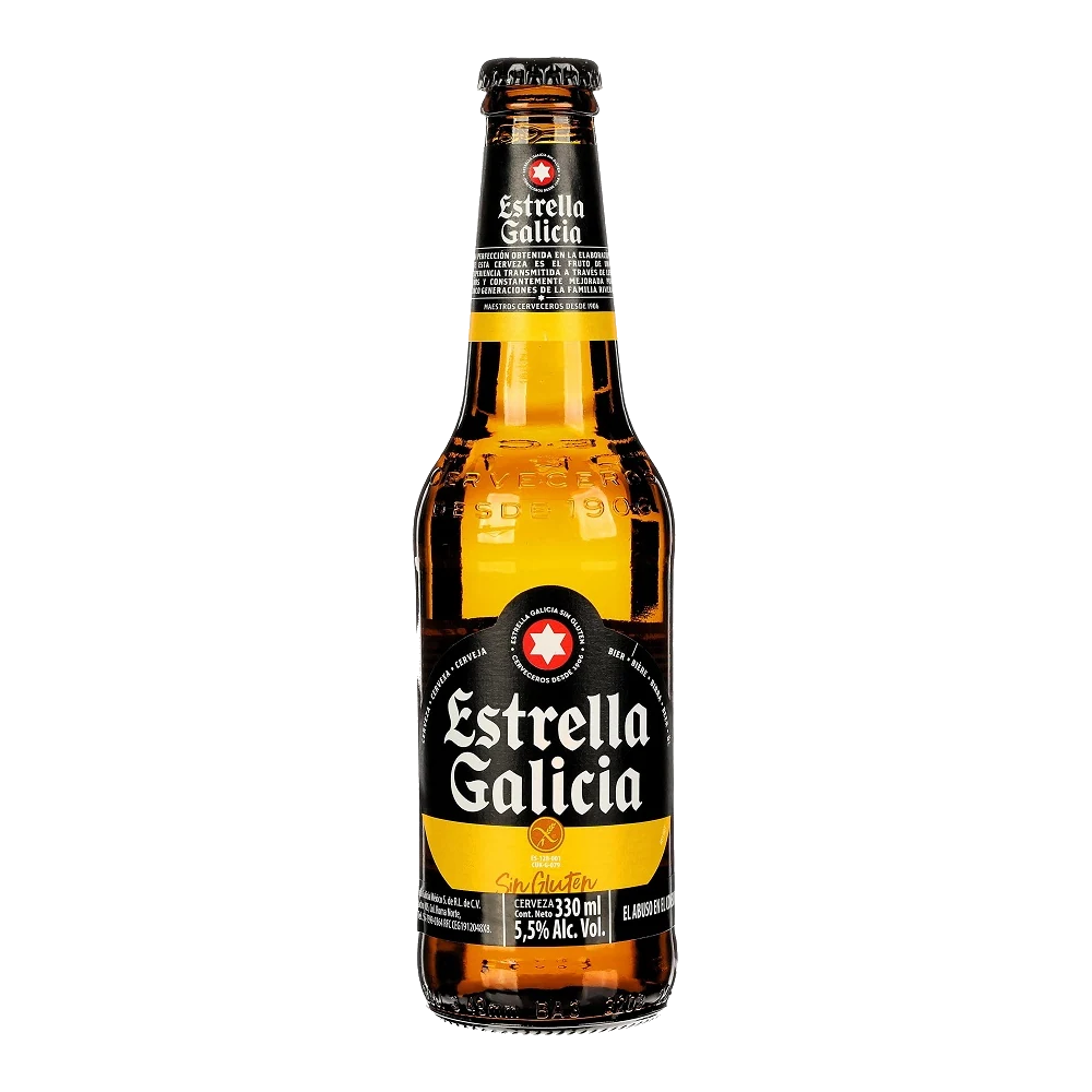 Estrella Galicia — Cerveza Estrella Galicia Sin Gluten
