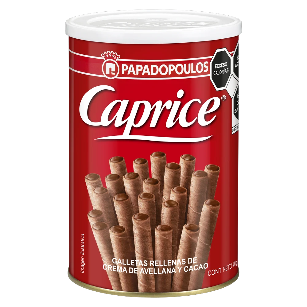 Papadopoulos — Wafer Rolls Chocolate y Avellana